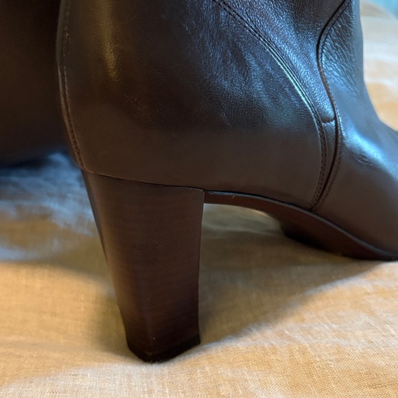 Cole Hahn with Nike Air Elegant Brown Leather Knee-High Boots - Picture 6 of 7